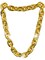 Giant Big Chain Rapper Light Up Gold Necklace Costume Accessory
